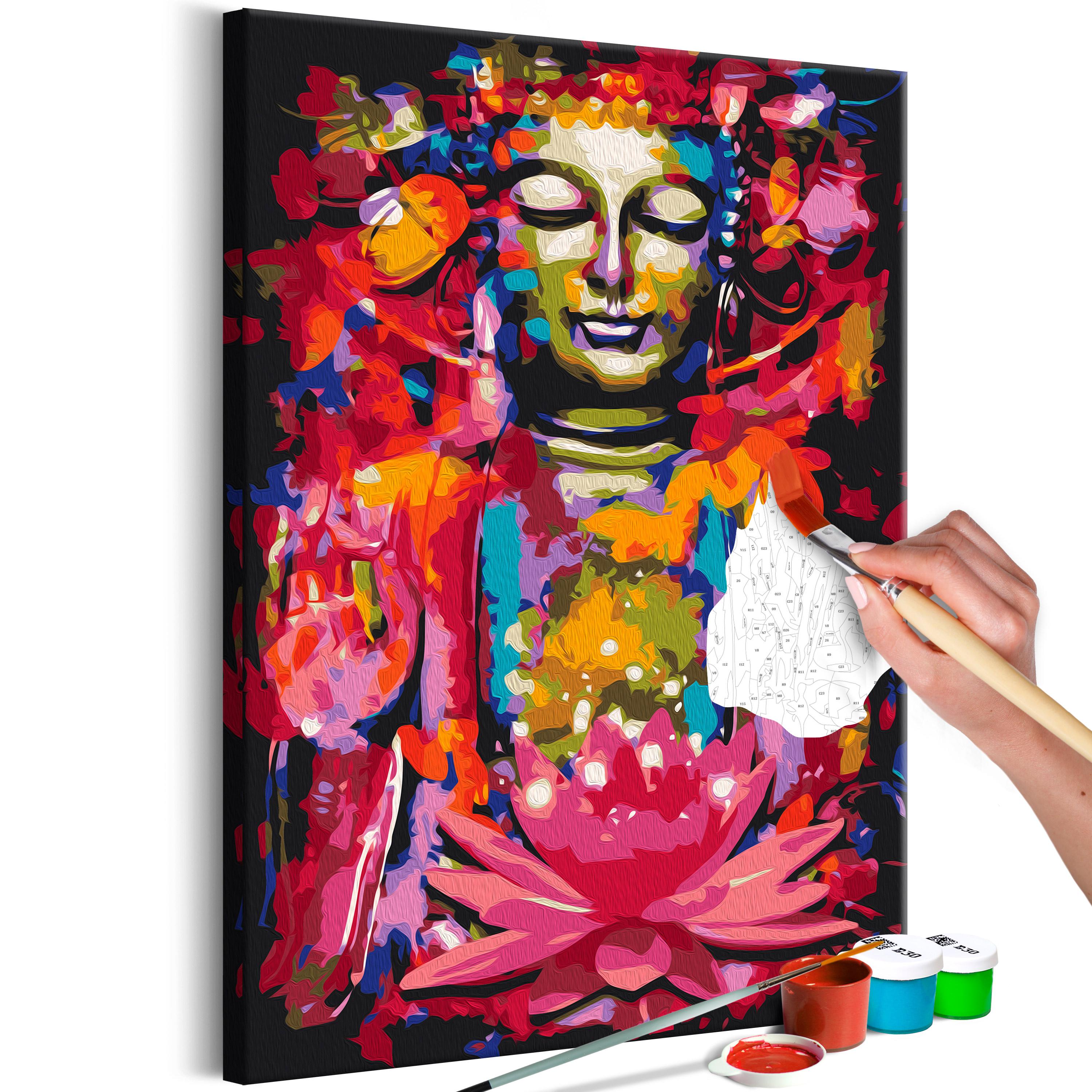 Mal selv billede - Feng Shui Buddha 40 x 60 cm