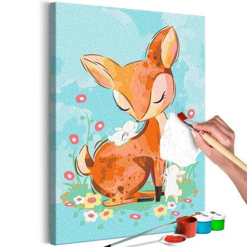 Mal selv billede - Doe in the Meadow 40 x 60 cm