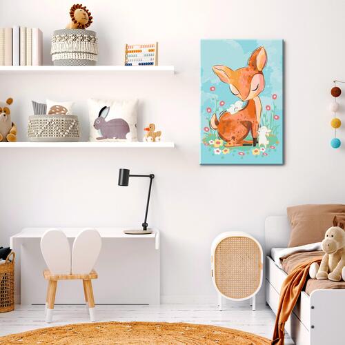 Mal selv billede - Doe in the Meadow 40 x 60 cm
