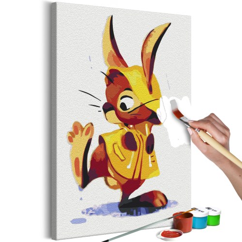Mal selv billede - Bunny in the Rain 40 x 60 cm