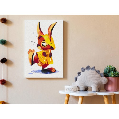 Mal selv billede - Bunny in the Rain 40 x 60 cm