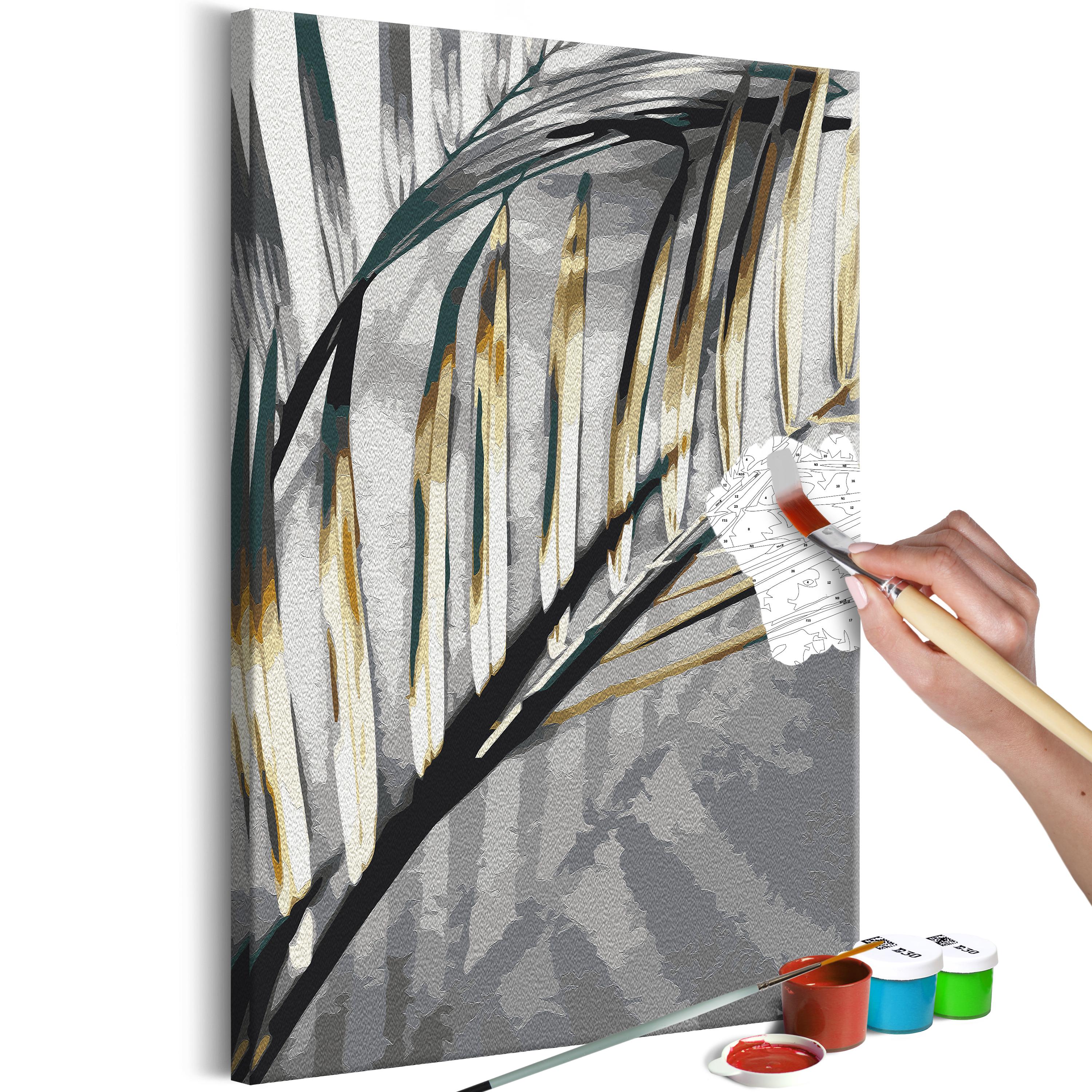 Mal selv billede - Golden Palm Tree 40 x 60 cm