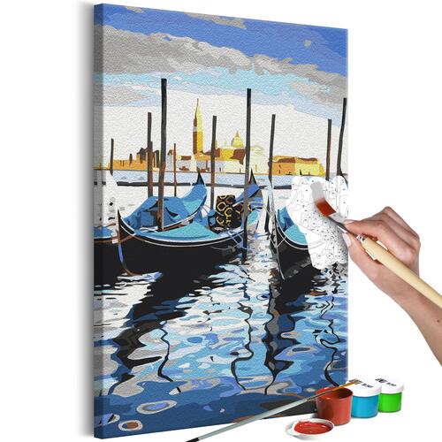 Mal selv billede - Venetian Boats 40 x 60 cm