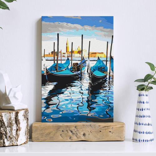 Mal selv billede - Venetian Boats 40 x 60 cm