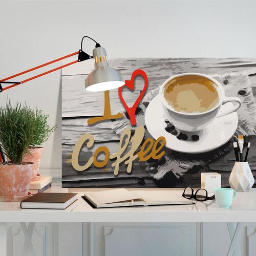 Mal selv billede - I Love Coffee 60 x 40 cm