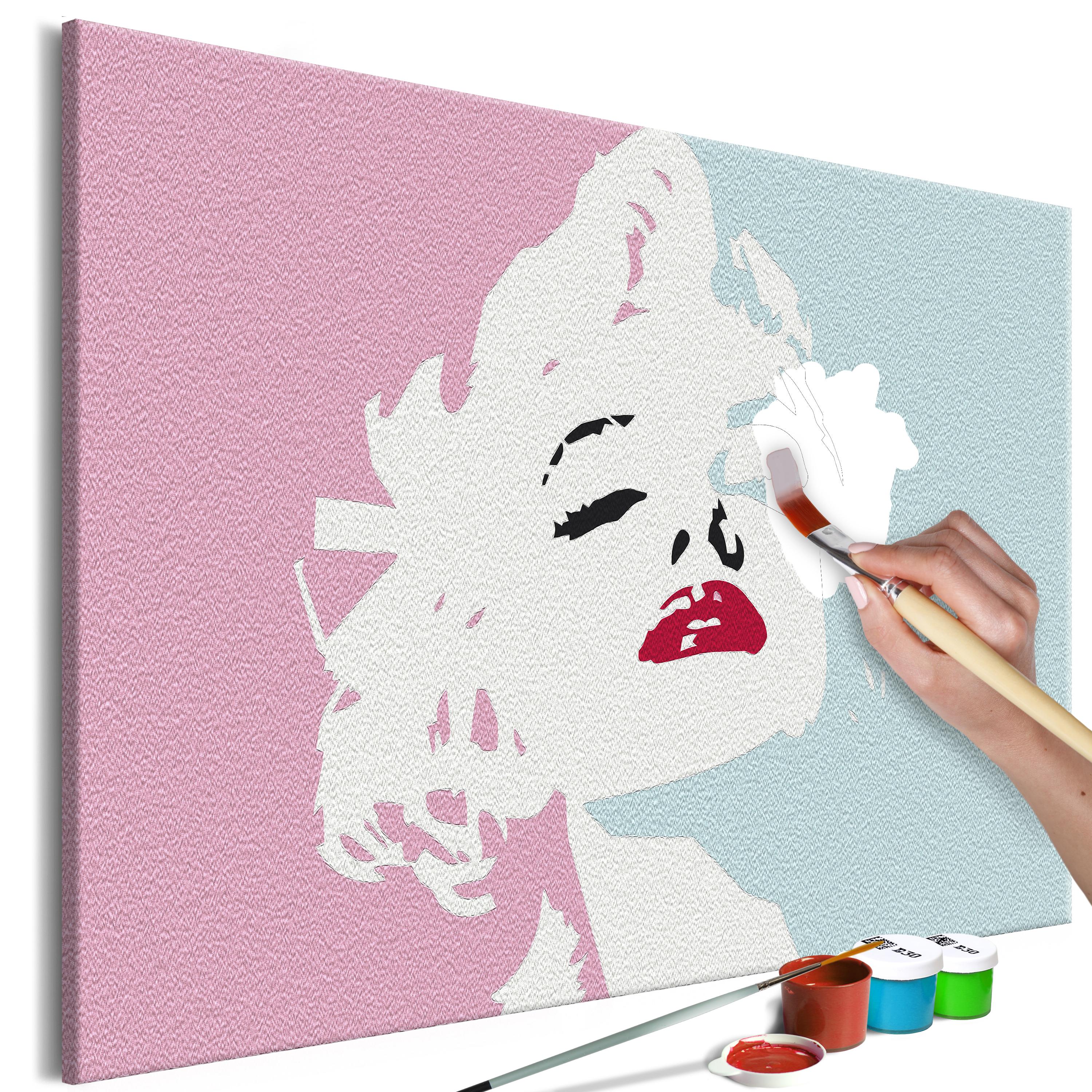 Mal selv billede - Marilyn in Pink 60 x 40 cm