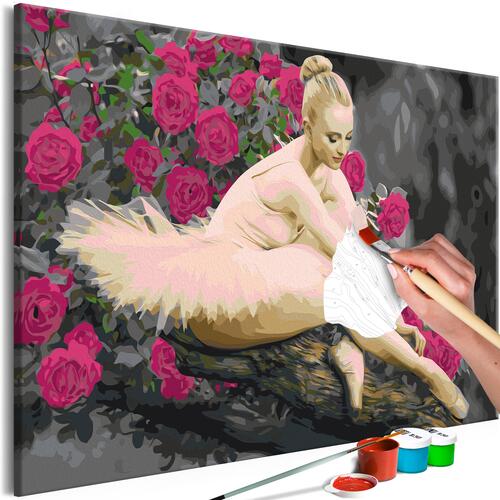 Mal selv billede - Rose Ballerina 60 x 40 cm