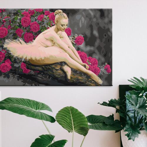 Mal selv billede - Rose Ballerina 60 x 40 cm