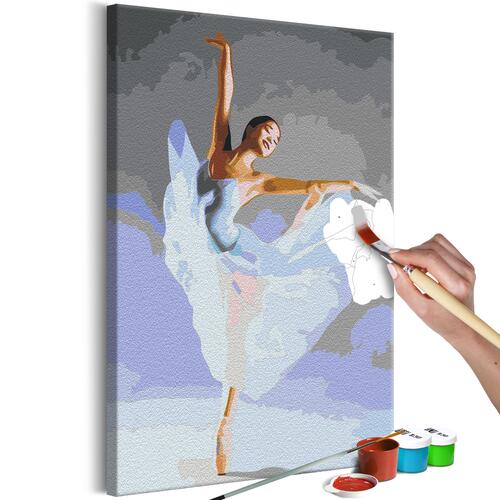 Mal selv billede - Dancing in the Blue 40 x 60 cm