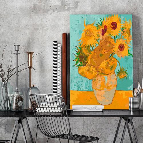 Mal selv billede - Van Gogh's Sunflowers 40 x 60 cm
