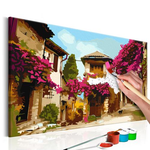 Mal selv billede - Mediterranean Town 60 x 40 cm