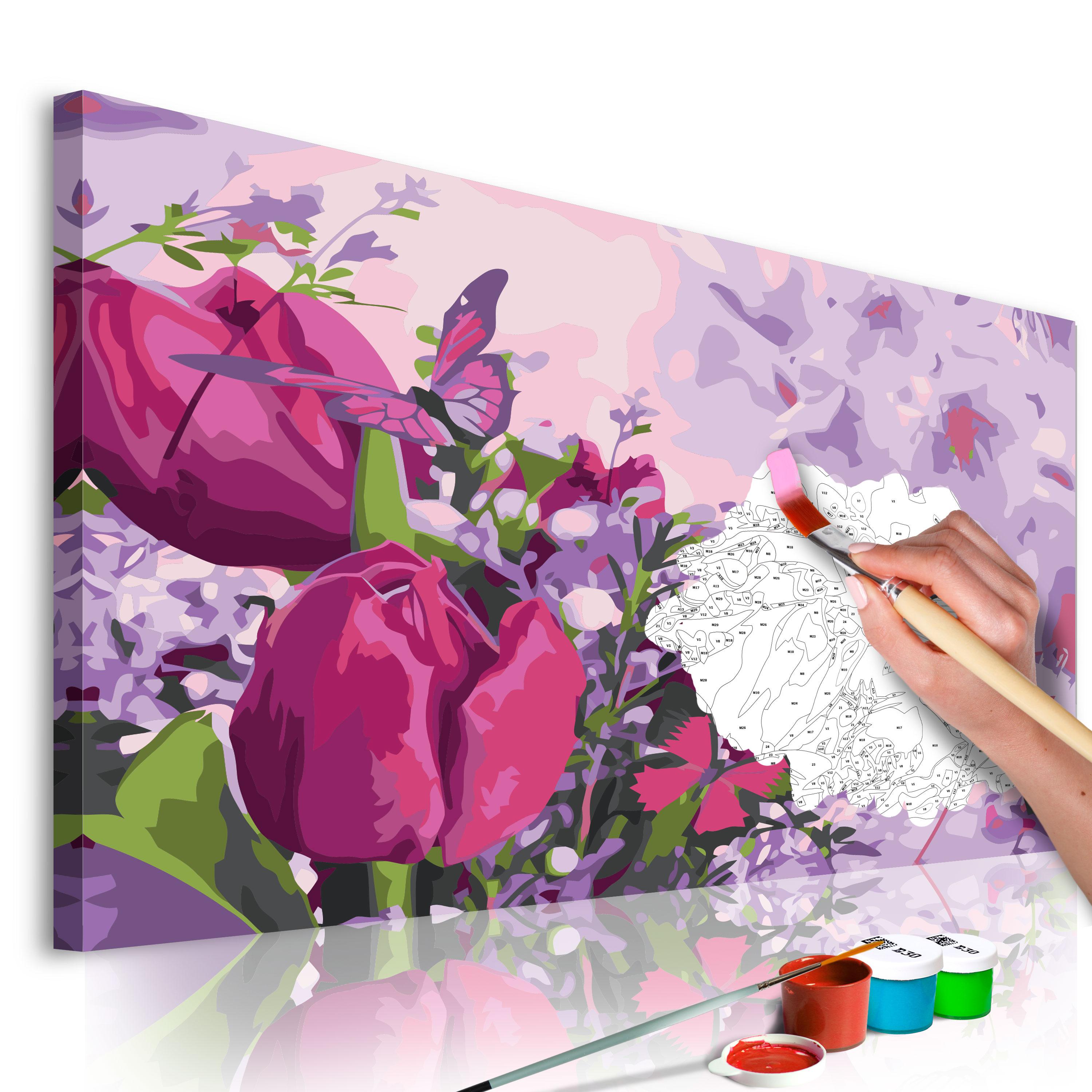 Mal selv billede - Tulips (Meadow) 60 x 40 cm