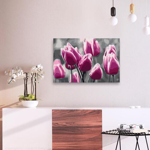Mal selv billede - Tulip Field 60 x 40 cm