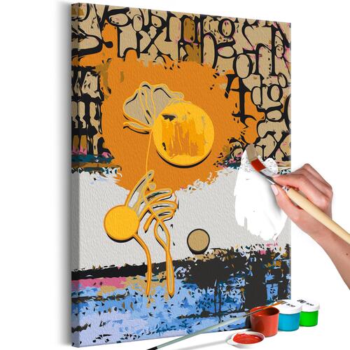 Mal selv billede - Caramel Flower 40 x 60 cm