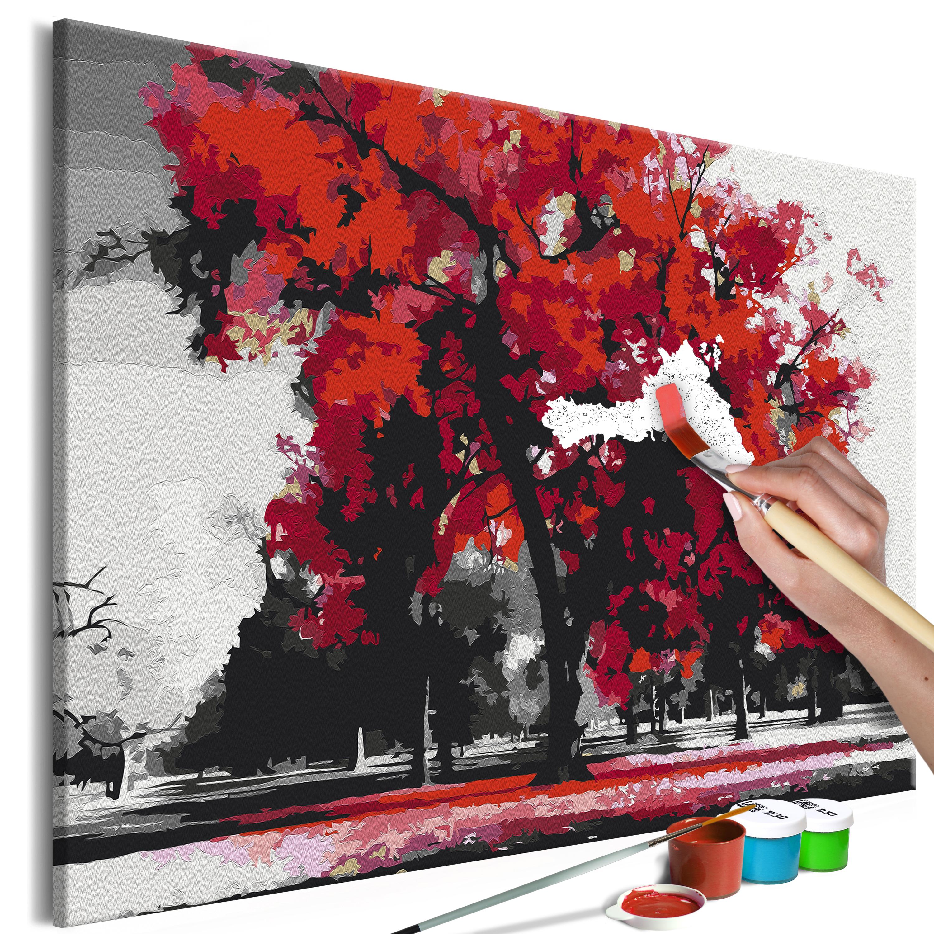 Mal selv billede - Expressive Tree 60 x 40 cm