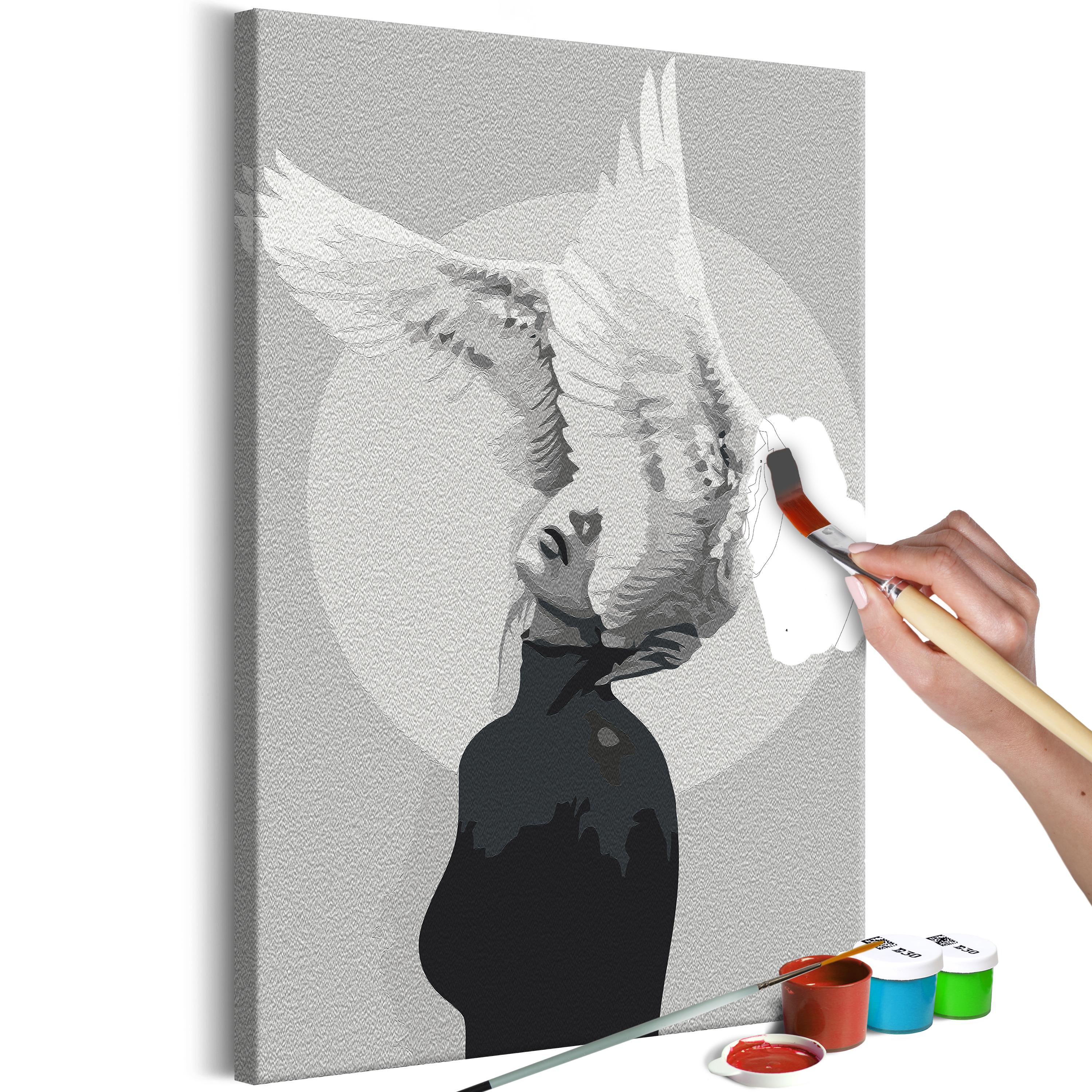 Mal selv billede - Woman With Wings 40 x 60 cm