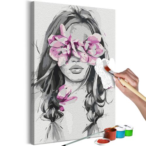 Mal selv billede - Flowers On Eyes 40 x 60 cm