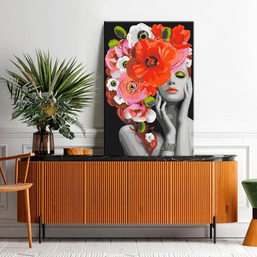Mal selv billede - Redhead Lady 40 x 60 cm