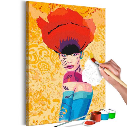 Mal selv billede - Poppy Lady 40 x 60 cm