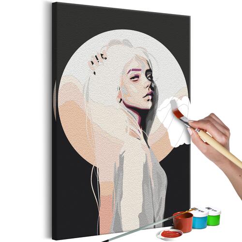 Mal selv billede - Lady Moon 40 x 60 cm