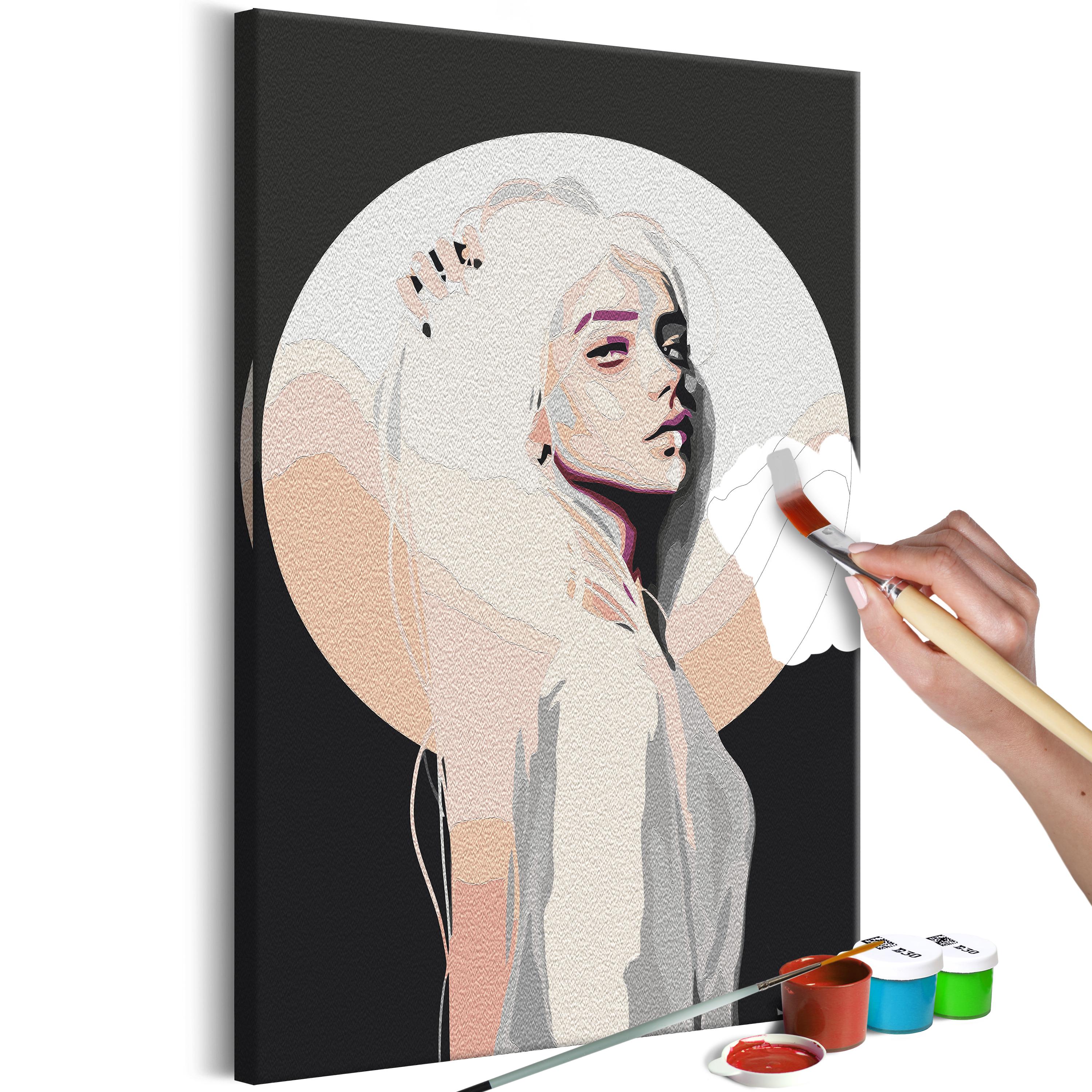Mal selv billede - Lady Moon 40 x 60 cm