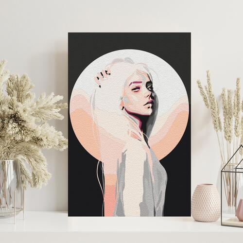 Mal selv billede - Lady Moon 40 x 60 cm