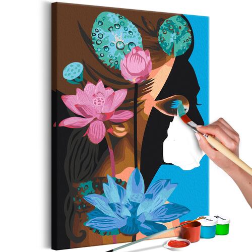 Mal selv billede - Lotus Lady 40 x 60 cm