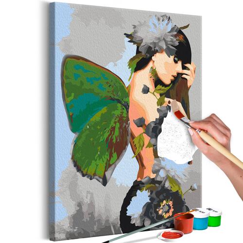 Mal selv billede - Butterfly Woman 40 x 60 cm