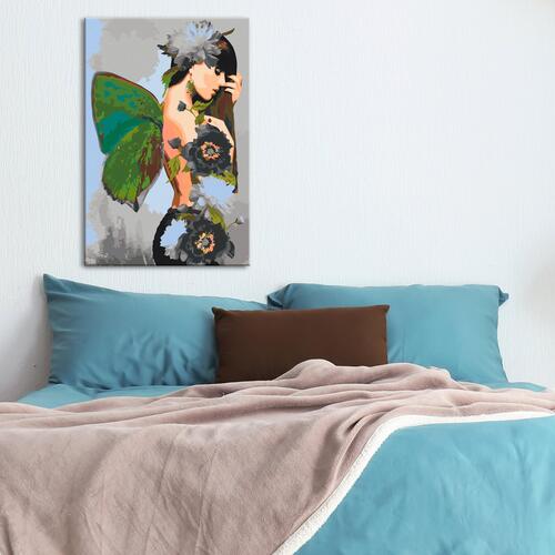 Mal selv billede - Butterfly Woman 40 x 60 cm