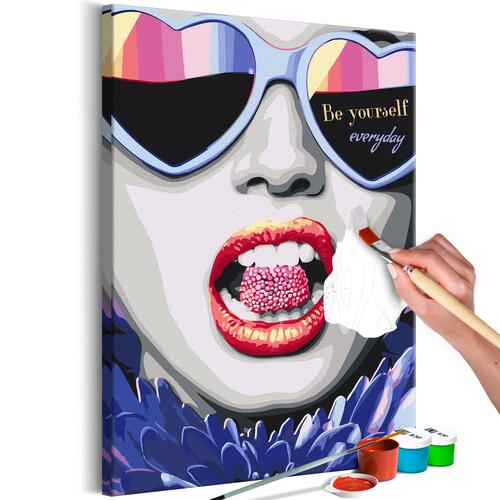 Mal selv billede - Be Yourself Everyday 40 x 60 cm