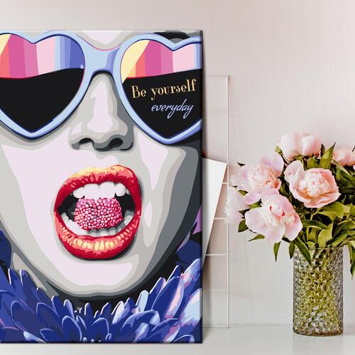 Mal selv billede - Be Yourself Everyday 40 x 60 cm