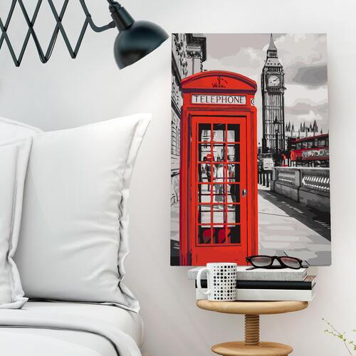 Mal selv billede - Telephone Booth 40 x 60 cm