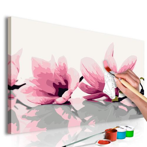 Mal selv billede - Magnolia (White Background) 60 x 40 cm