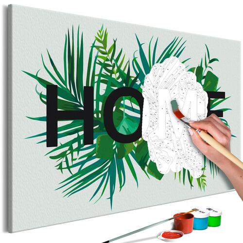 Mal selv billede - Home on the Leaves 60 x 40 cm