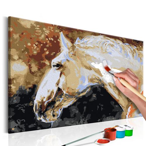 Mal selv billede - White Horse 60 x 40 cm