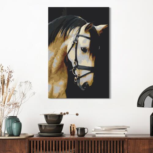 Mal selv billede - Horse Portrait 40 x 60 cm