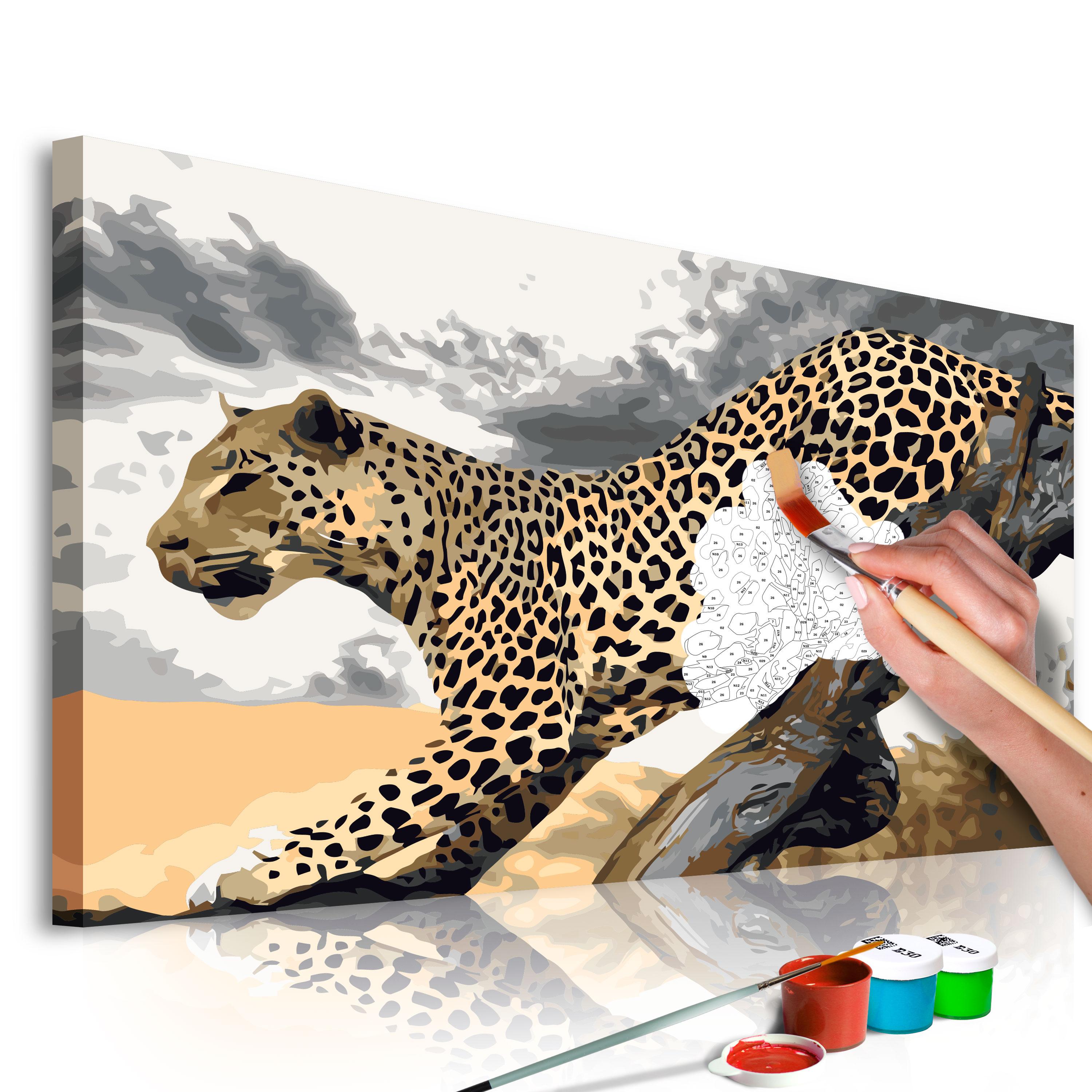 Mal selv billede - Cheetah 60 x 40 cm