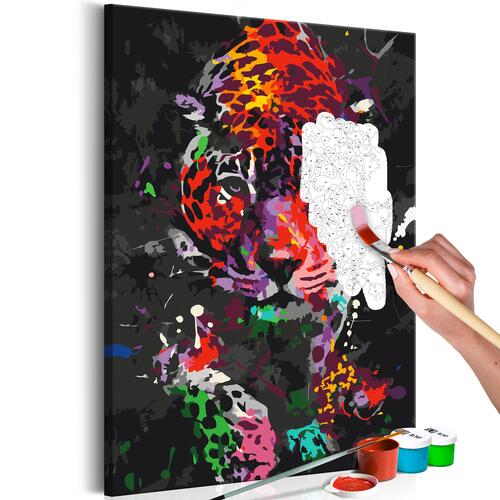 Mal selv billede - Spotted Leopard 40 x 60 cm
