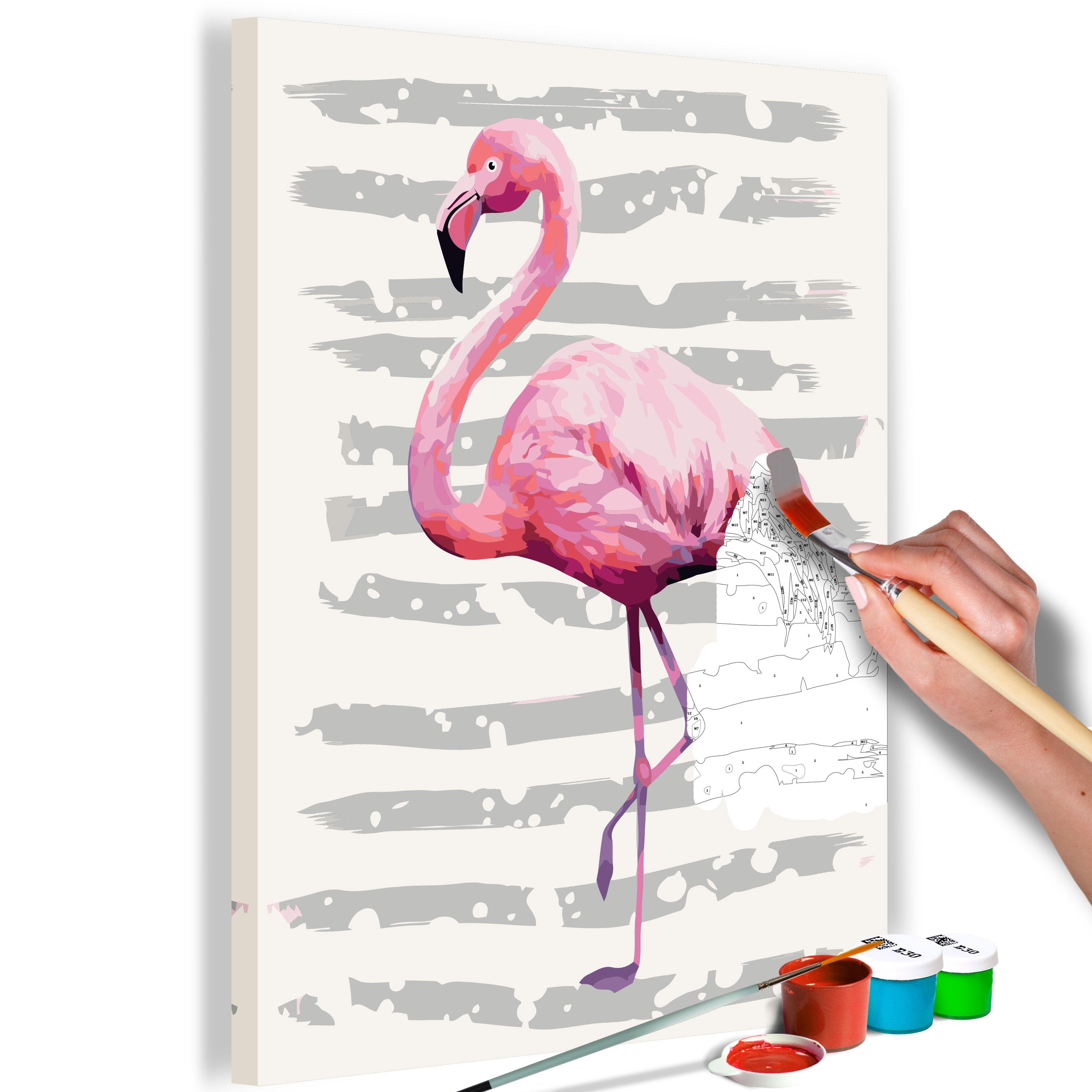 Mal selv billede - Beautiful Flamingo 40 x 60 cm