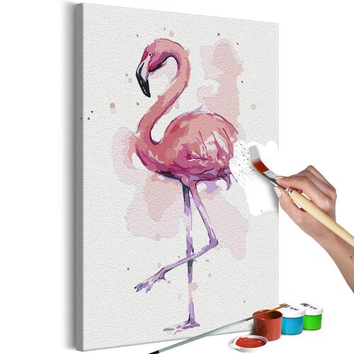 Mal selv billede - Friendly Flamingo 40 x 60 cm