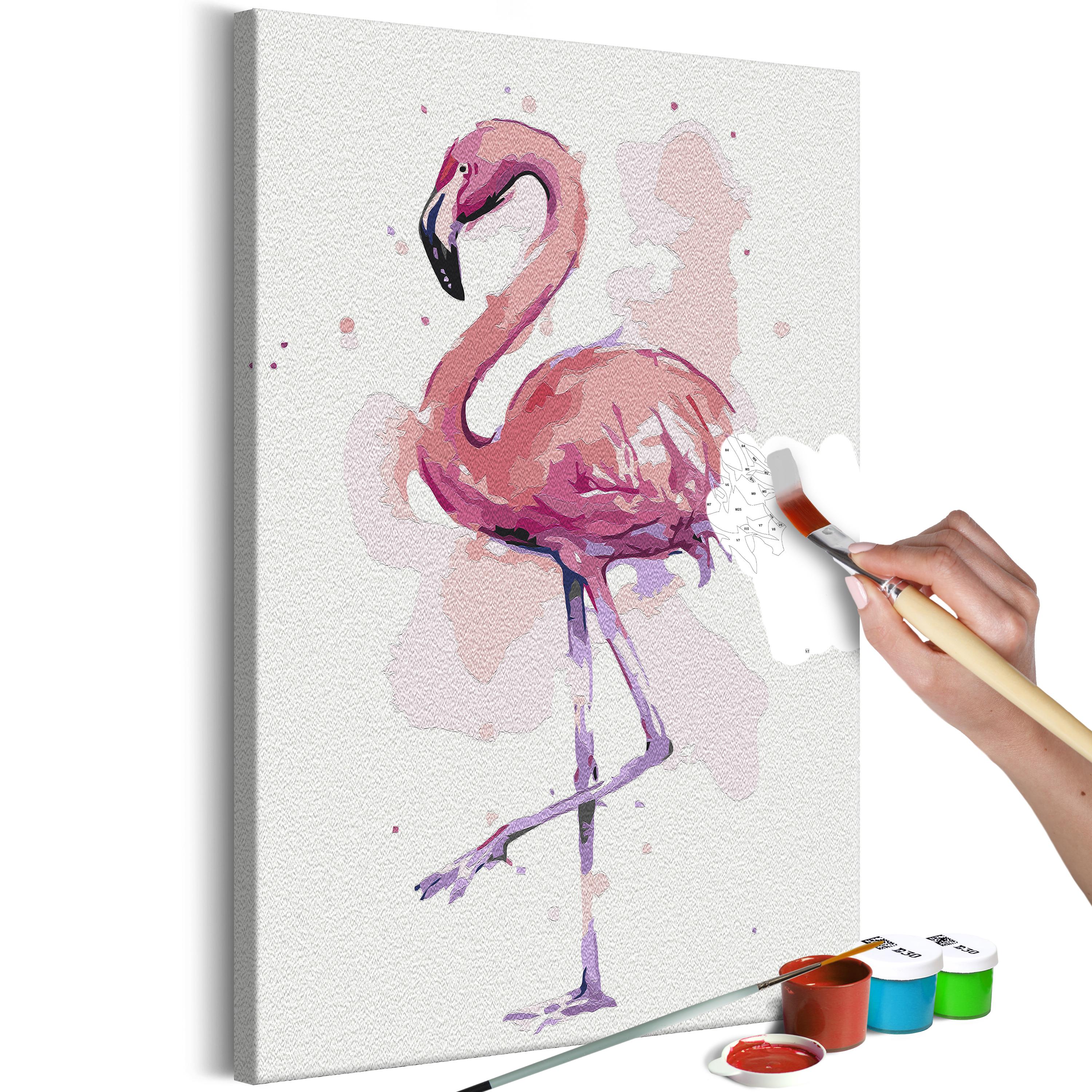 Mal selv billede - Friendly Flamingo 40 x 60 cm