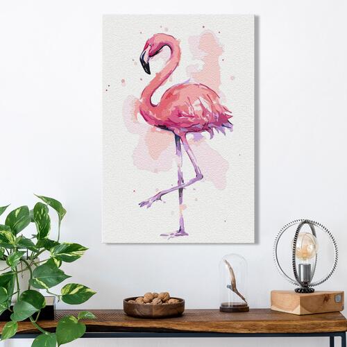 Mal selv billede - Friendly Flamingo 40 x 60 cm