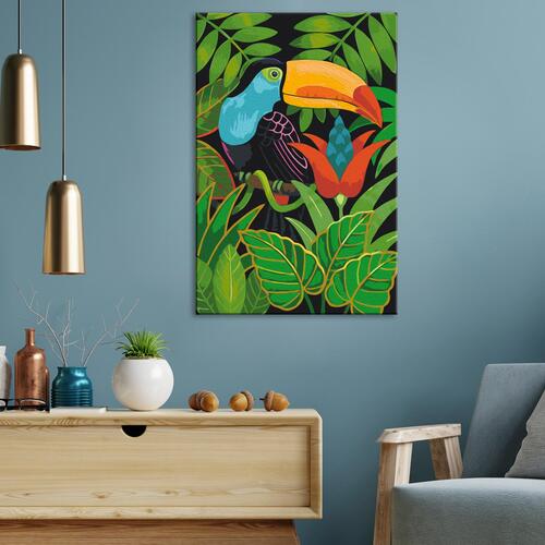 Mal selv billede - Beautiful Toucan 40 x 60 cm