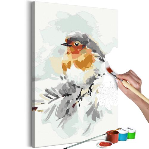 Mal selv billede - Bird on the Christmas Tree 40 x 60 cm