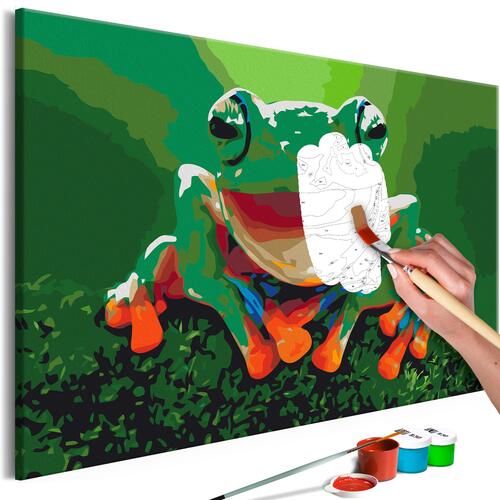 Mal selv billede - Laughing Frog 60 x 40 cm