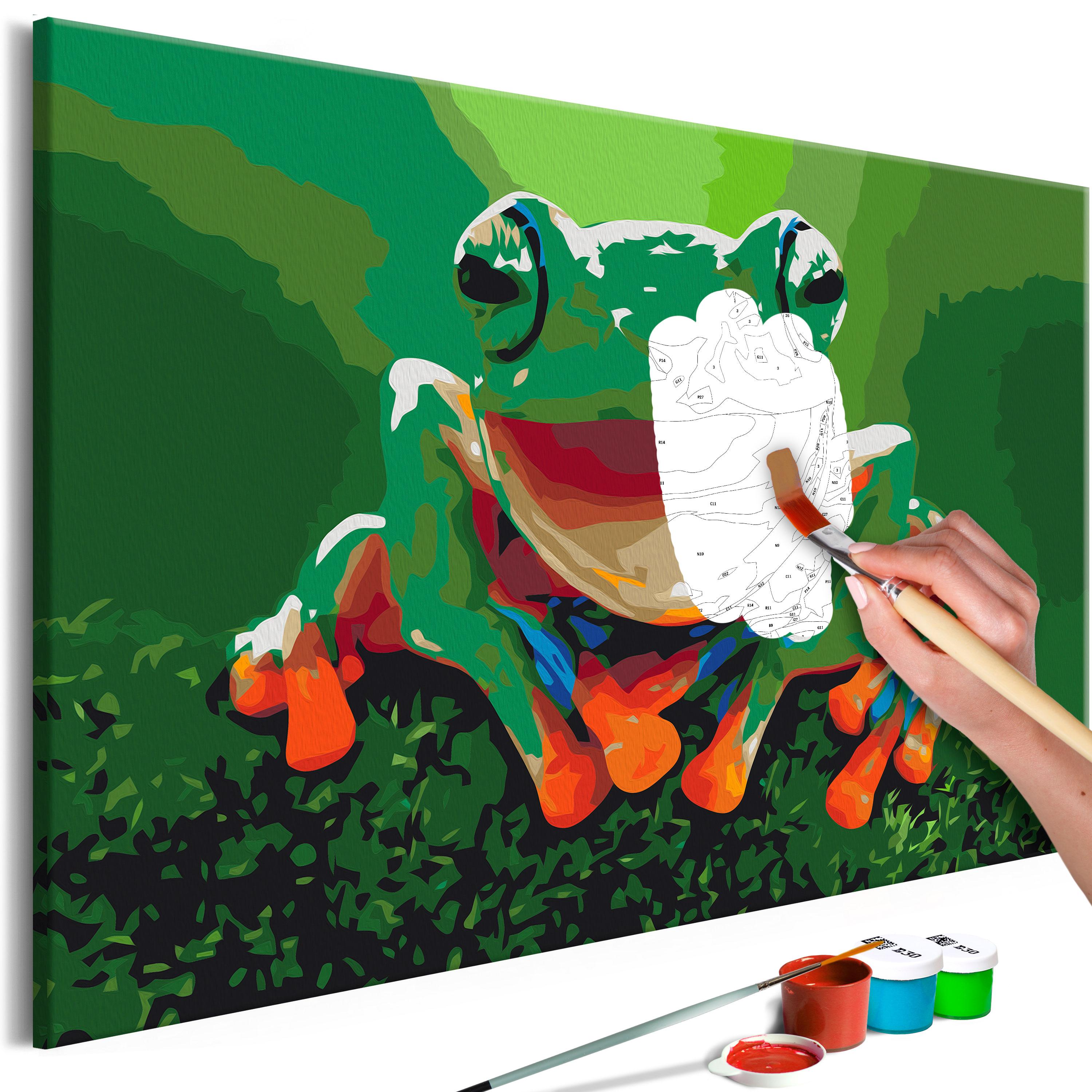 Mal selv billede - Laughing Frog 60 x 40 cm