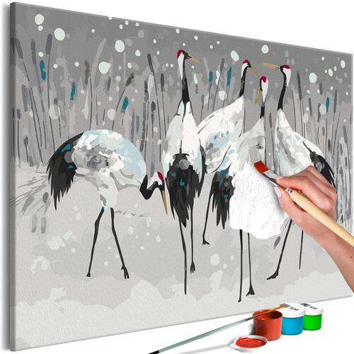 Mal selv billede - Stork Family 60 x 40 cm