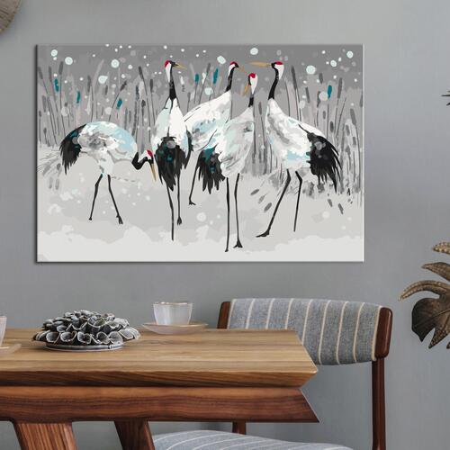 Mal selv billede - Stork Family 60 x 40 cm