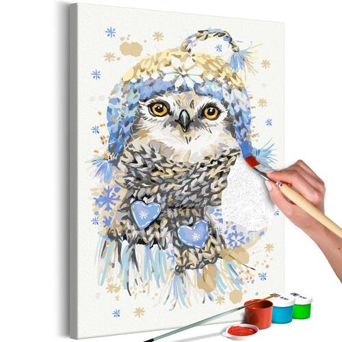 Mal selv billede - Cold Owl 40 x 60 cm