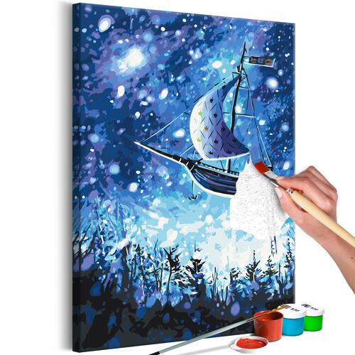 Mal selv billede - Flying Ship 40 x 60 cm